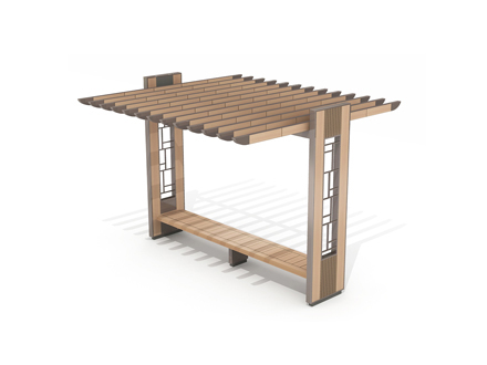 Rafter Pergola(Bench)