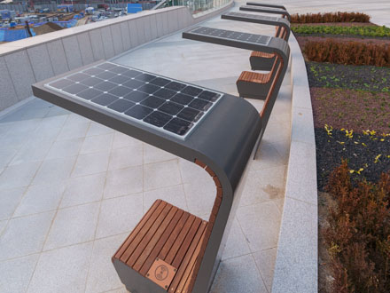 Smart Solar Bench